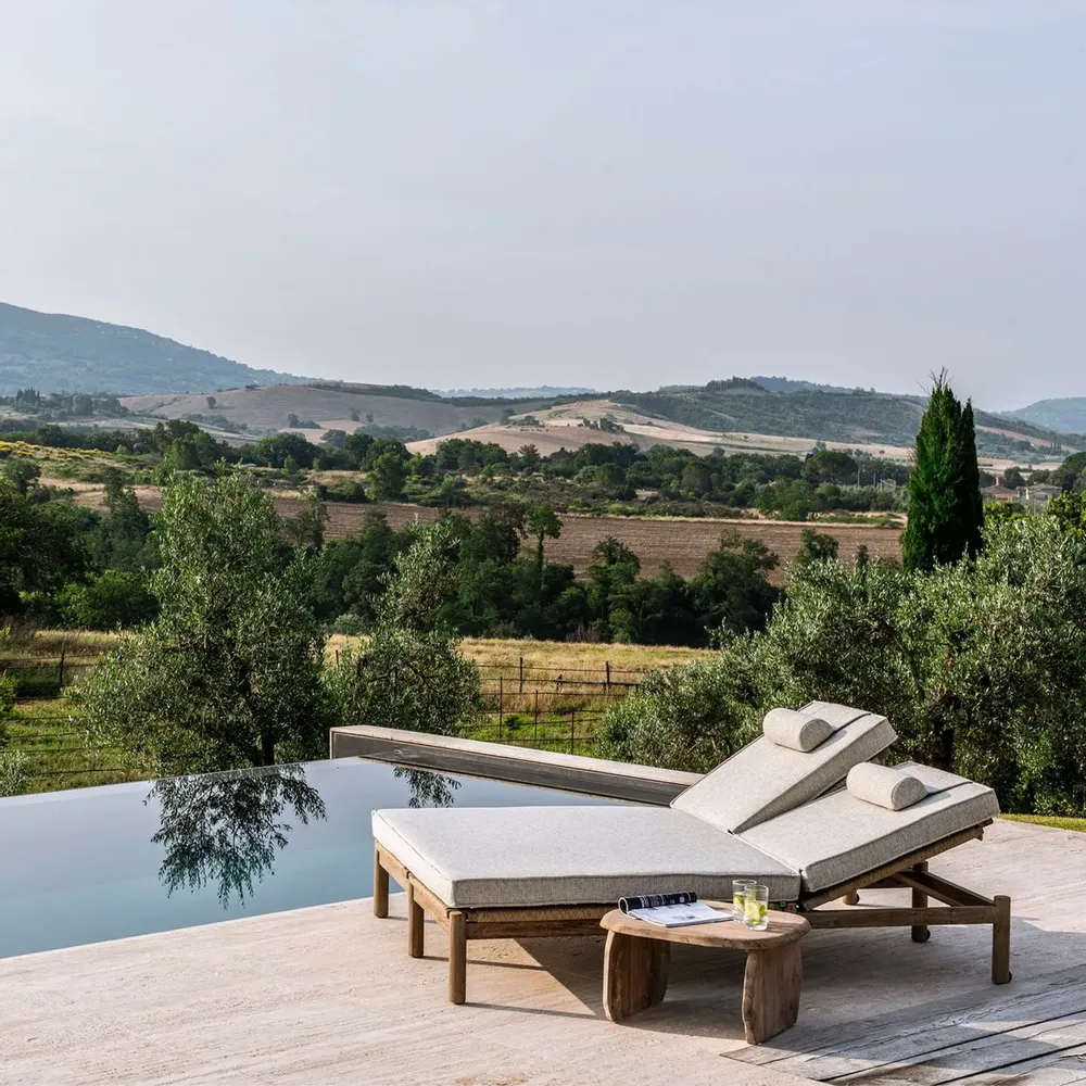 Deck chairs - Double Sunlounger Mieke - GOMMAIRE