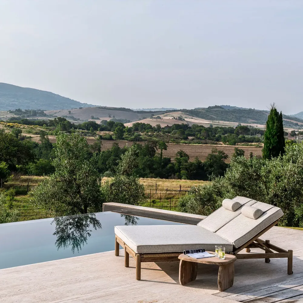 Deck chairs - Double Sunlounger Mieke - GOMMAIRE