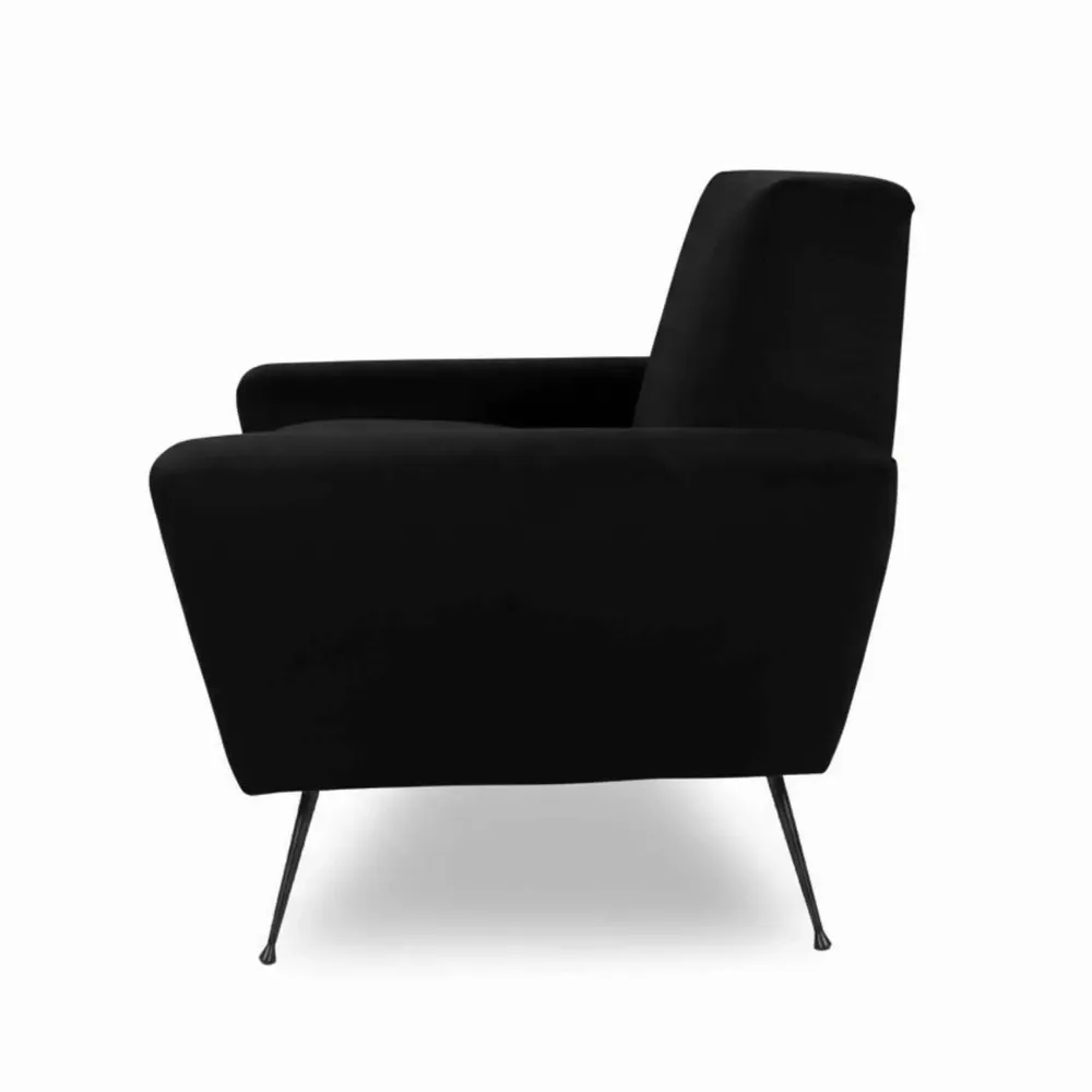 Lounge chairs for hospitalities & contracts - Diamond Contemporain Black | Armchair - CREARTE COLLECTIONS