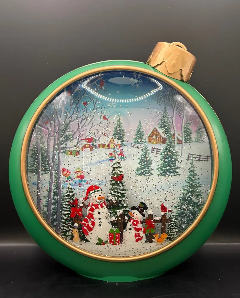 Autres décorations de Noël - Boule de Noël LED Musicale – Bonhomme de Neige - BLUE STAR B.V.
