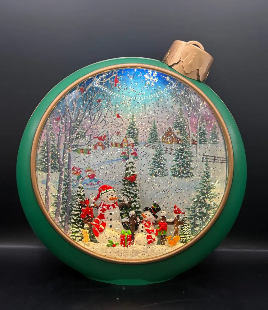 Autres décorations de Noël - Boule de Noël LED Musicale – Bonhomme de Neige - BLUE STAR B.V.