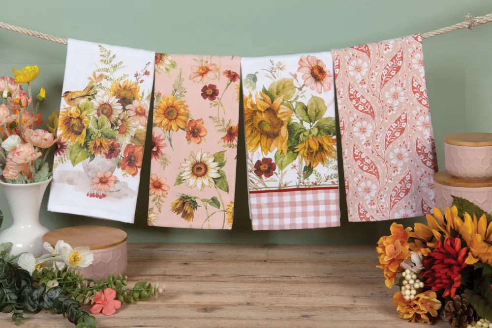 Torchons textile - linge de cuisine sunflower whisper - KARENA INTERNATIONAL