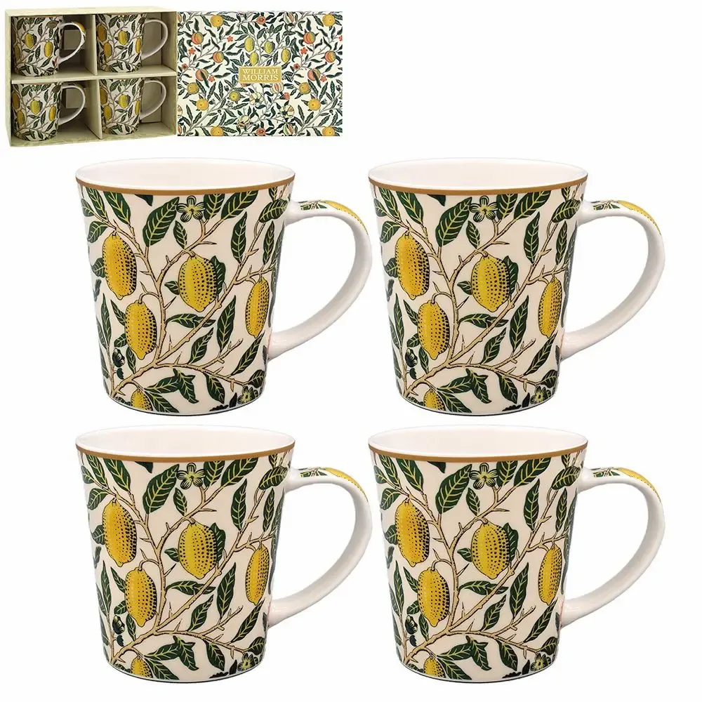 Tasses et mugs - set 4 mugs W.Morris fruits - KARENA INTERNATIONAL