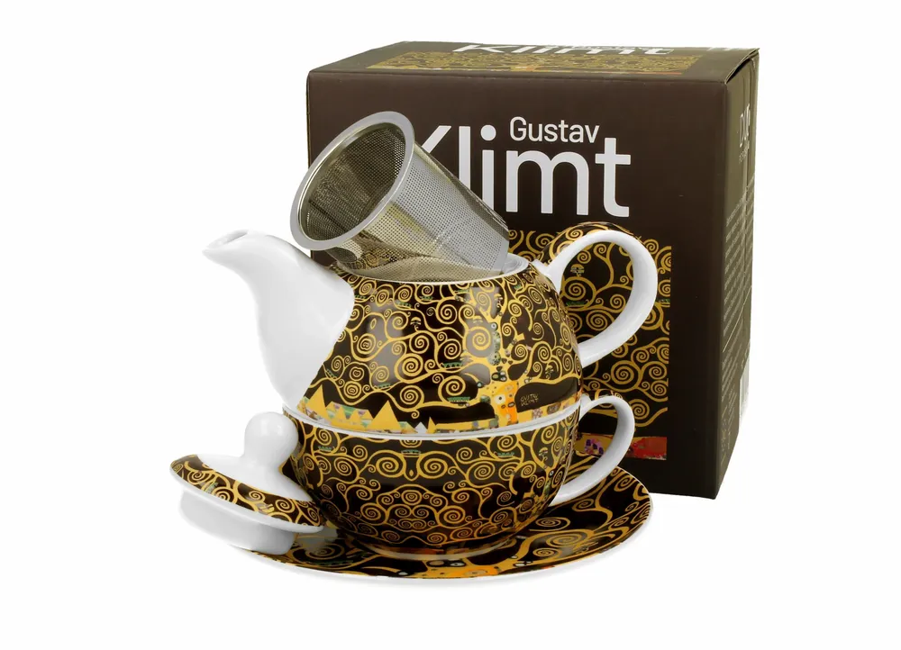 Accessoires thé et café - tea for one Klimt tree of life - KARENA INTERNATIONAL