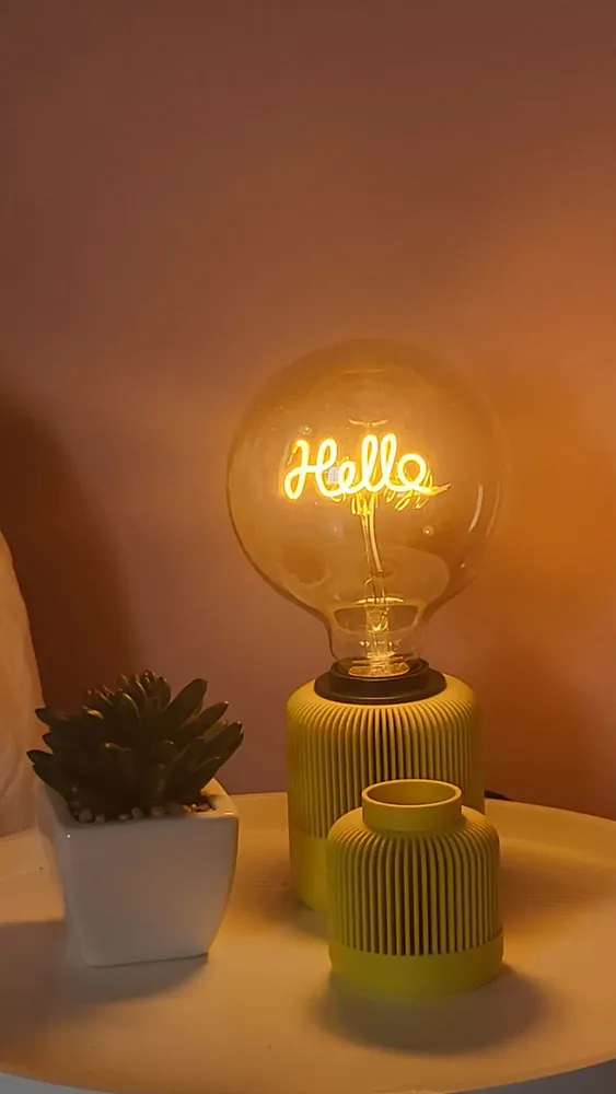 Table lamps - Designer and modern bulb base in 3D printing - CRÉA-TH