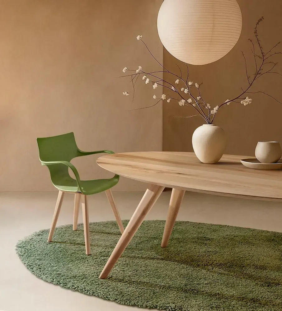 Chaises pour collectivités - CHAISE ERBI MISKI, châssis en bois - STILFIBRA