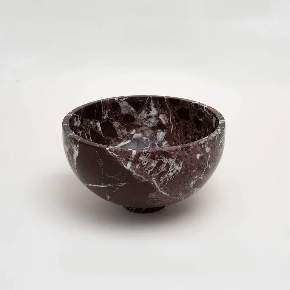 Bols - ROSSO LEVANTO MARBLE FRUIT BOWL - KIWANO CONCEPT