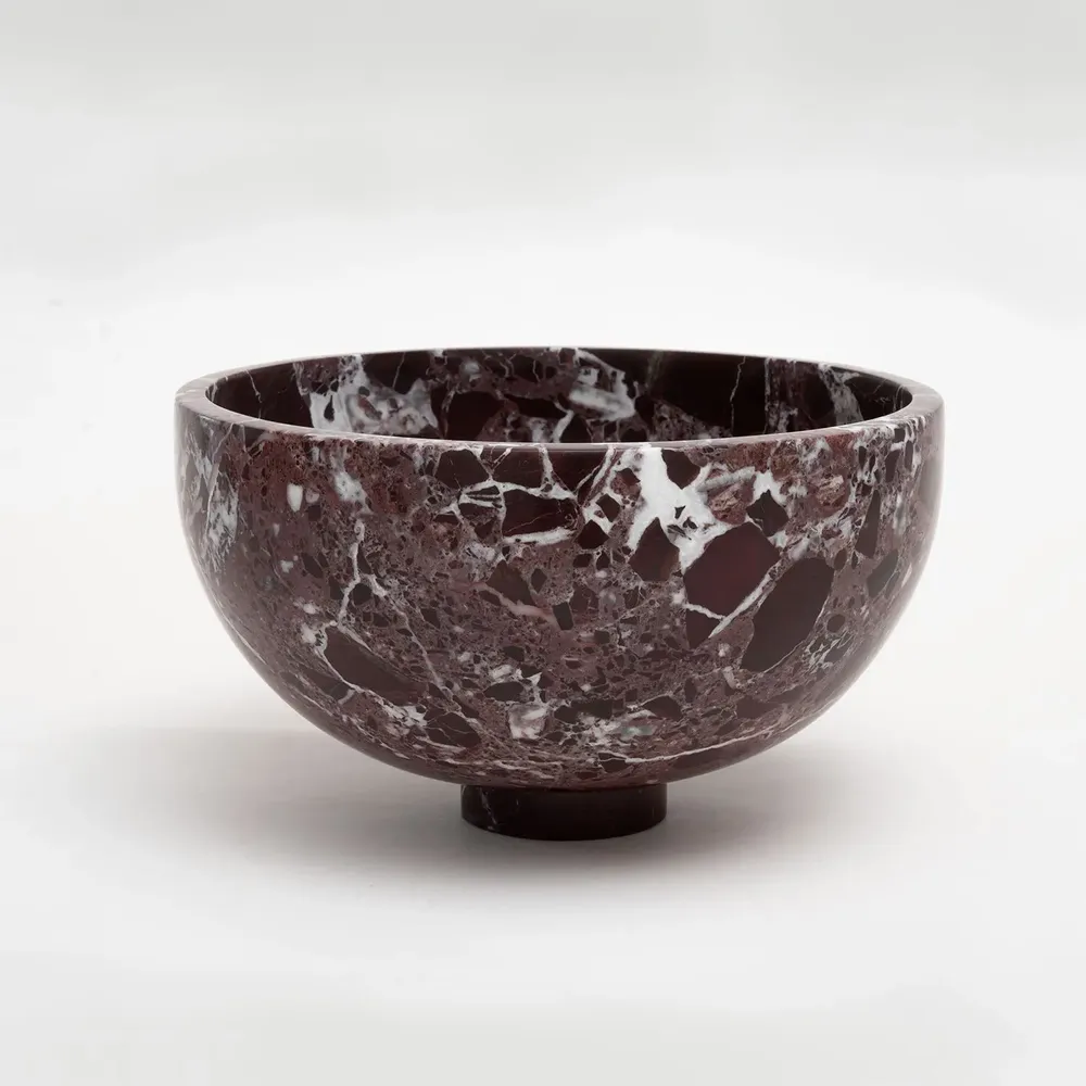 Bols - ROSSO LEVANTO MARBLE FRUIT BOWL - KIWANO CONCEPT