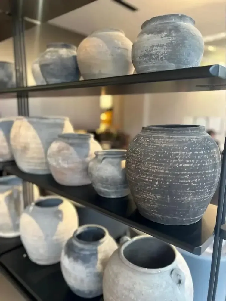 Pots de fleurs - Pots Gris - THE SILK ROAD COLLECTION
