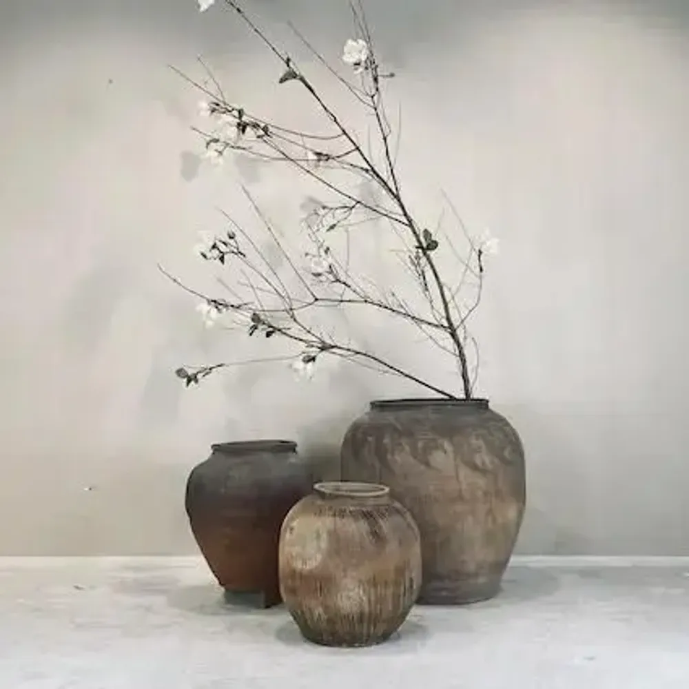 Pots de fleurs - Pots Gris - THE SILK ROAD COLLECTION