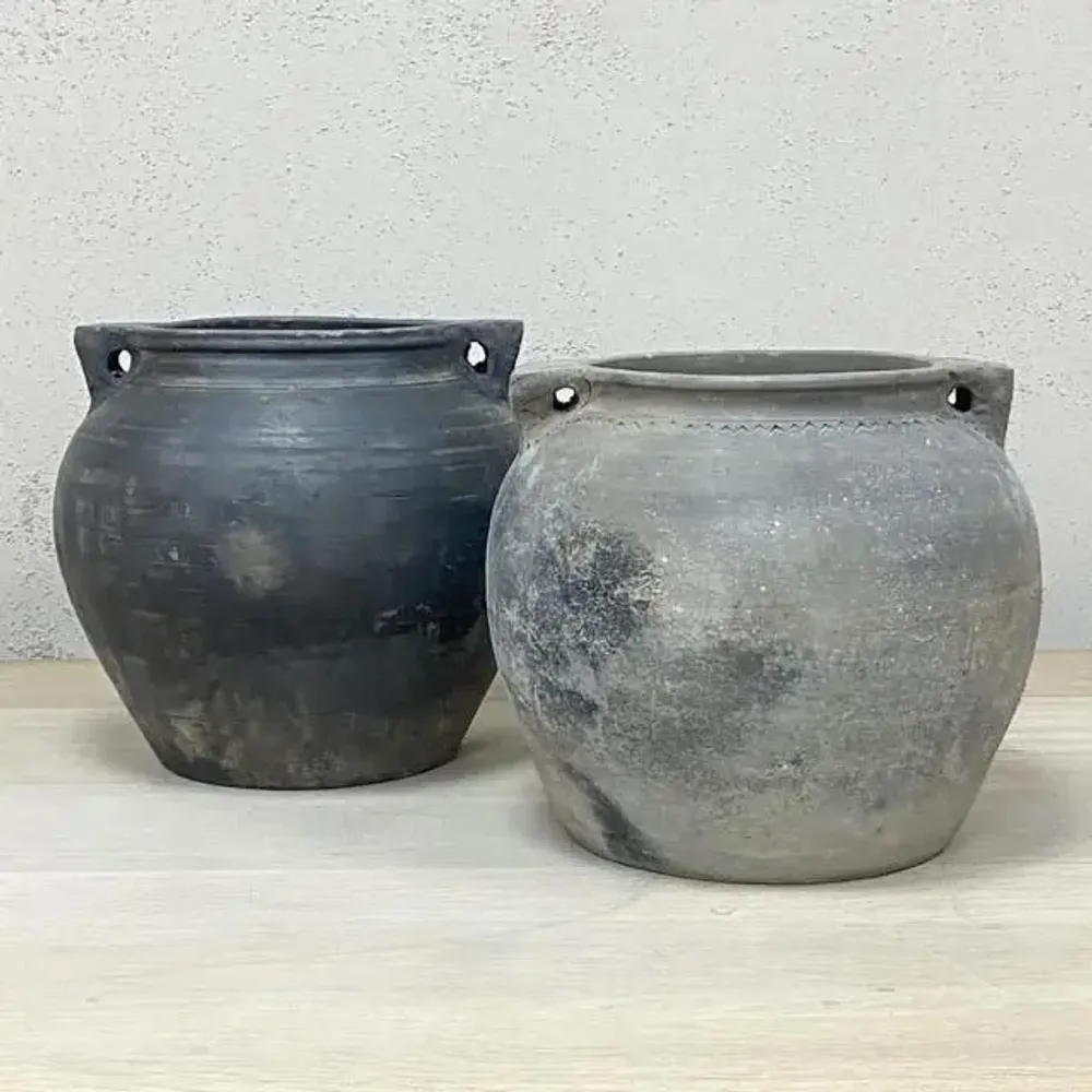 Pots de fleurs - Pots Gris - THE SILK ROAD COLLECTION
