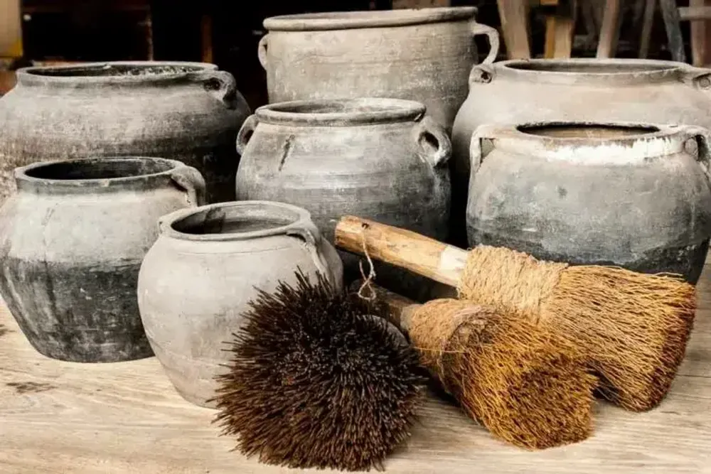 Pots de fleurs - Pots Gris - THE SILK ROAD COLLECTION