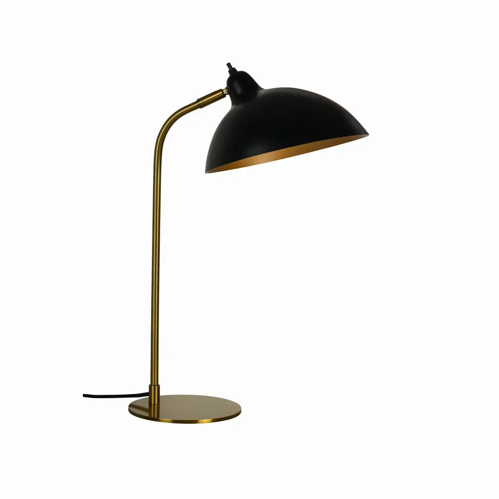 Table lamps - Futura black/ brass table lamp - DYBERG LARSEN
