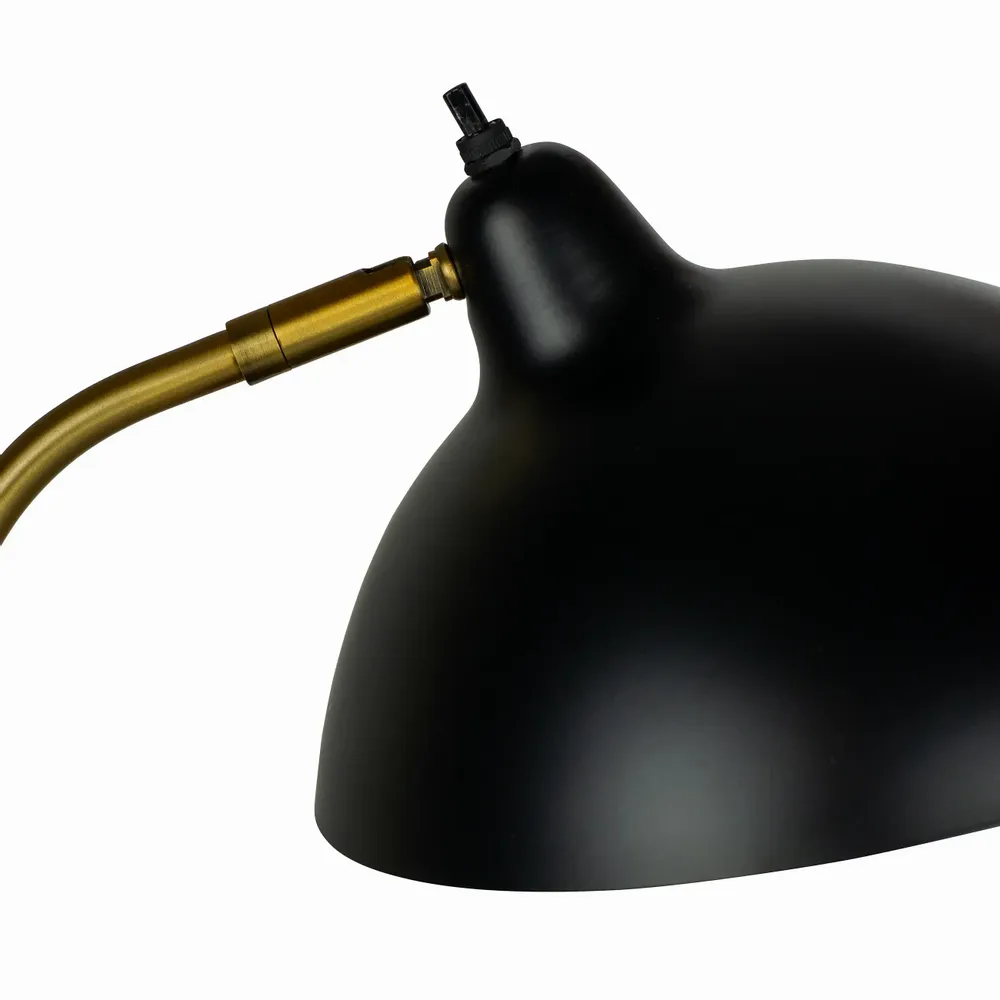 Table lamps - Futura black/ brass table lamp - DYBERG LARSEN