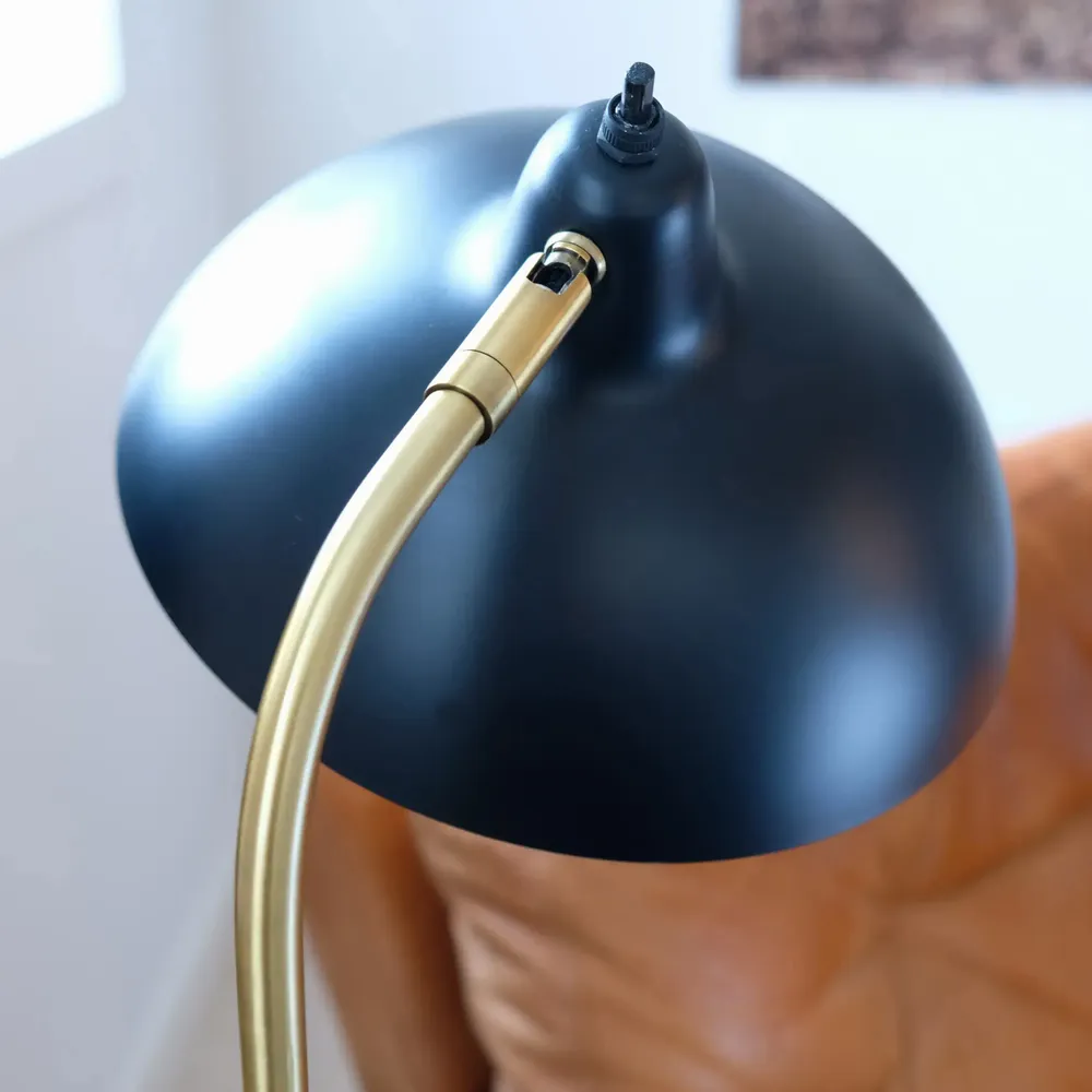 Table lamps - Futura black/ brass table lamp - DYBERG LARSEN