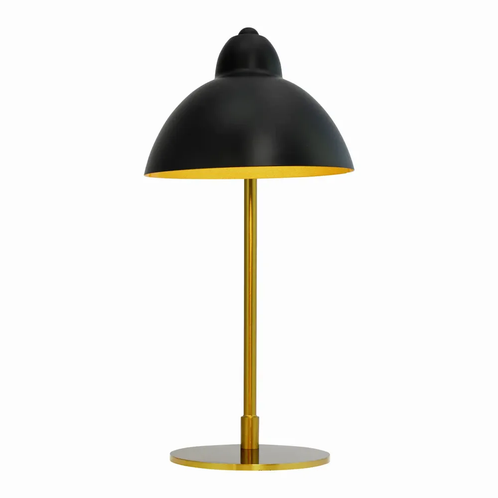 Lampes de table - Petite lampe de table Futura noire/laiton - DYBERG LARSEN
