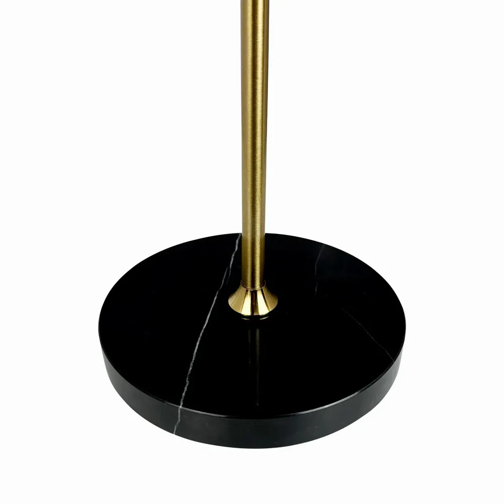 Lampes de table - Lampe de table rechargeable LED MOONLIGHT noire, laiton, marbre - DYBERG LARSEN