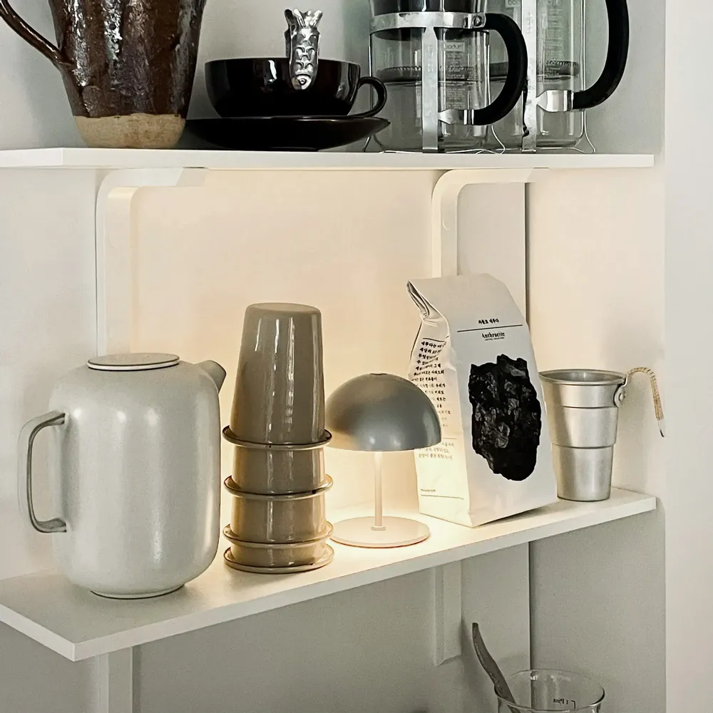 Lampes de table - ALONG LED Minibord lampe sølv 2 stk. je cherche - DYBERG LARSEN