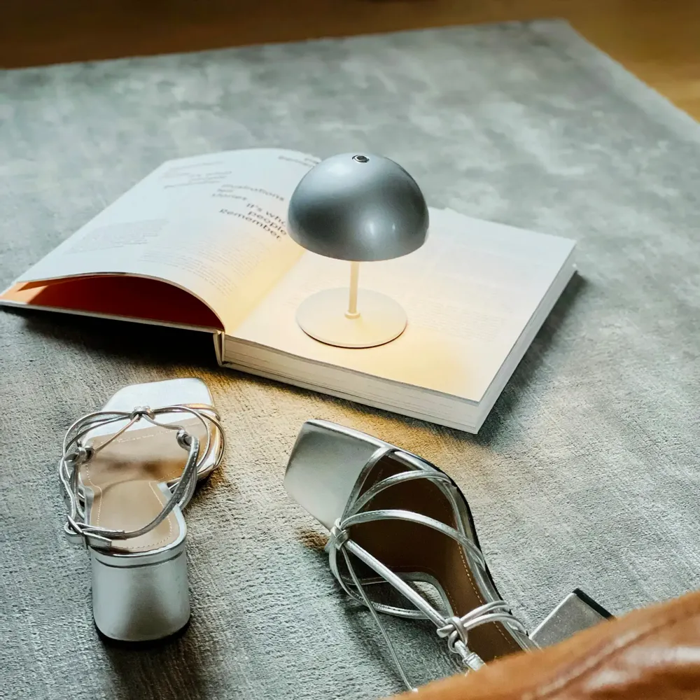 Lampes de table - ALONG LED Minibord lampe sølv 2 stk. je cherche - DYBERG LARSEN