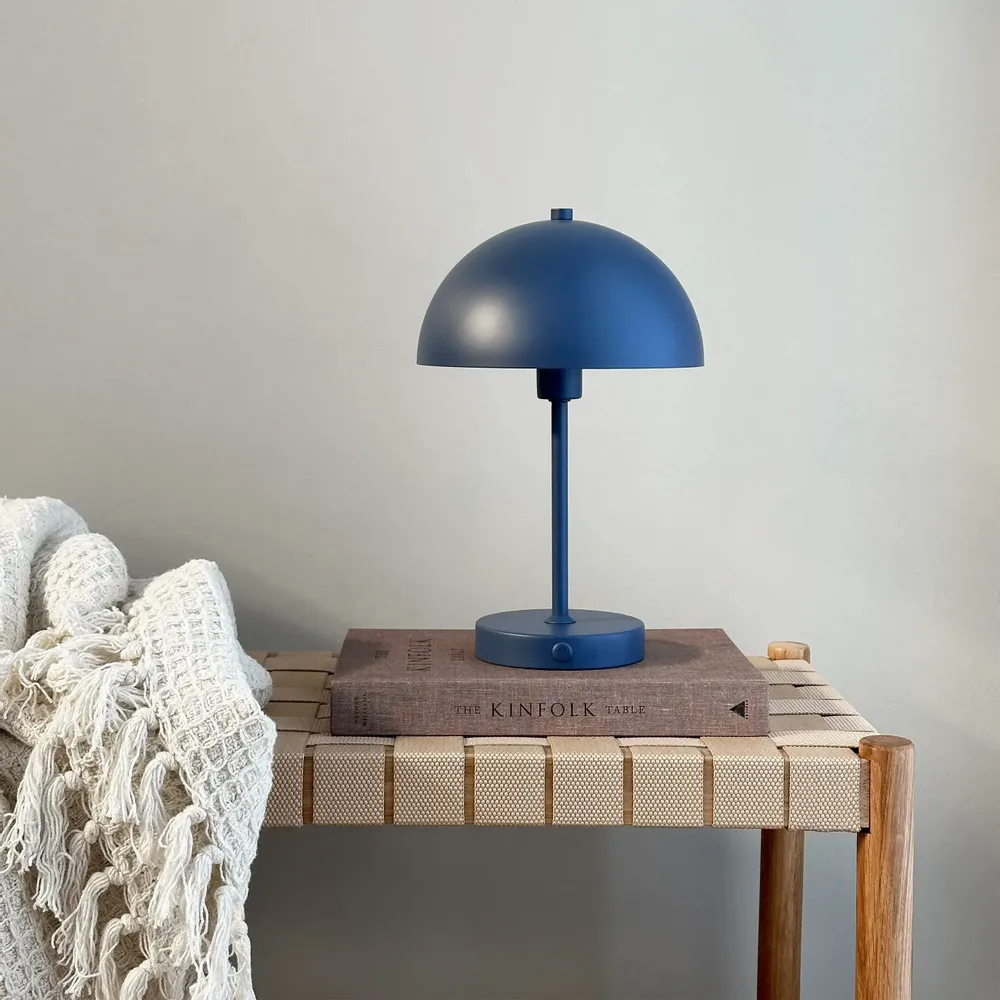 Lampes de table - Lampe de table Stockholm bleu indigo - DYBERG LARSEN
