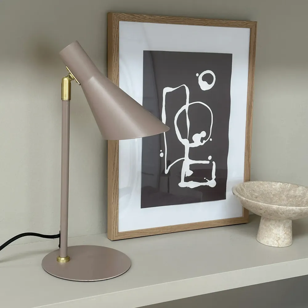 Lampes de table - Mini lampe de table DL12 en laiton beige - DYBERG LARSEN