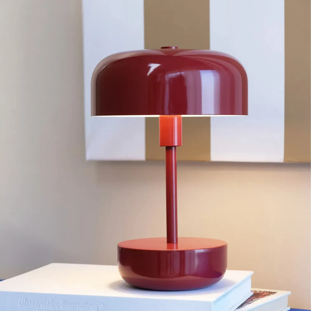 Lampes de table - Lampe de table rechargeable à LED rouge foncé Haipot - DYBERG LARSEN
