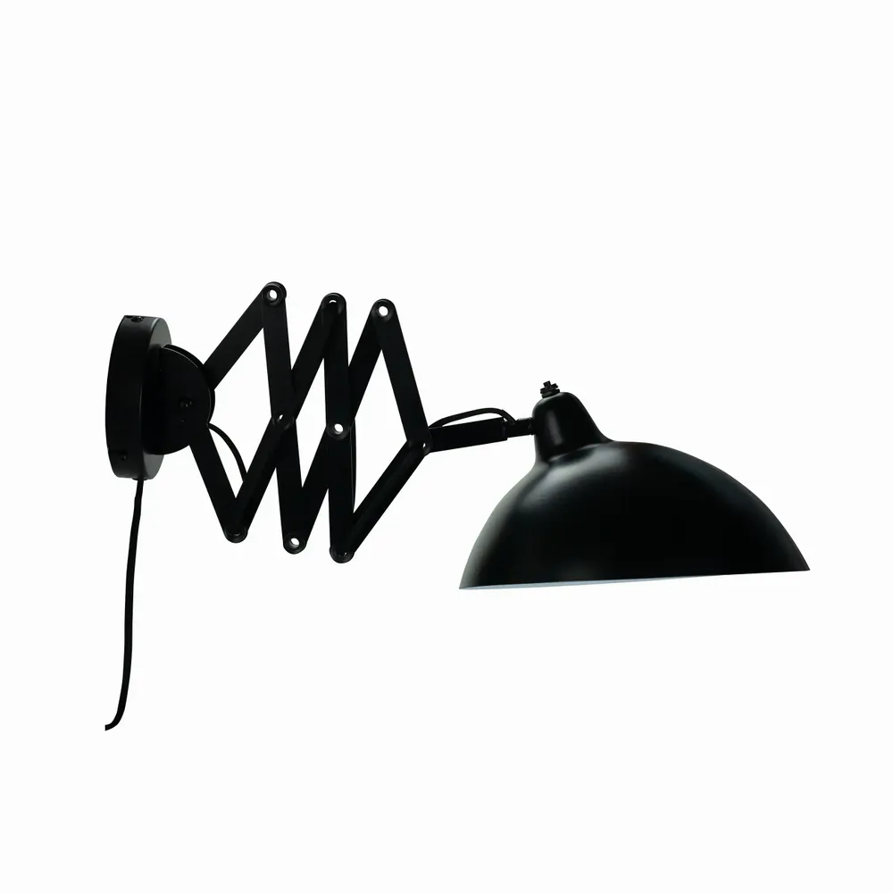 Appliques - Applique murale noire Futura avec bras pliant - DYBERG LARSEN