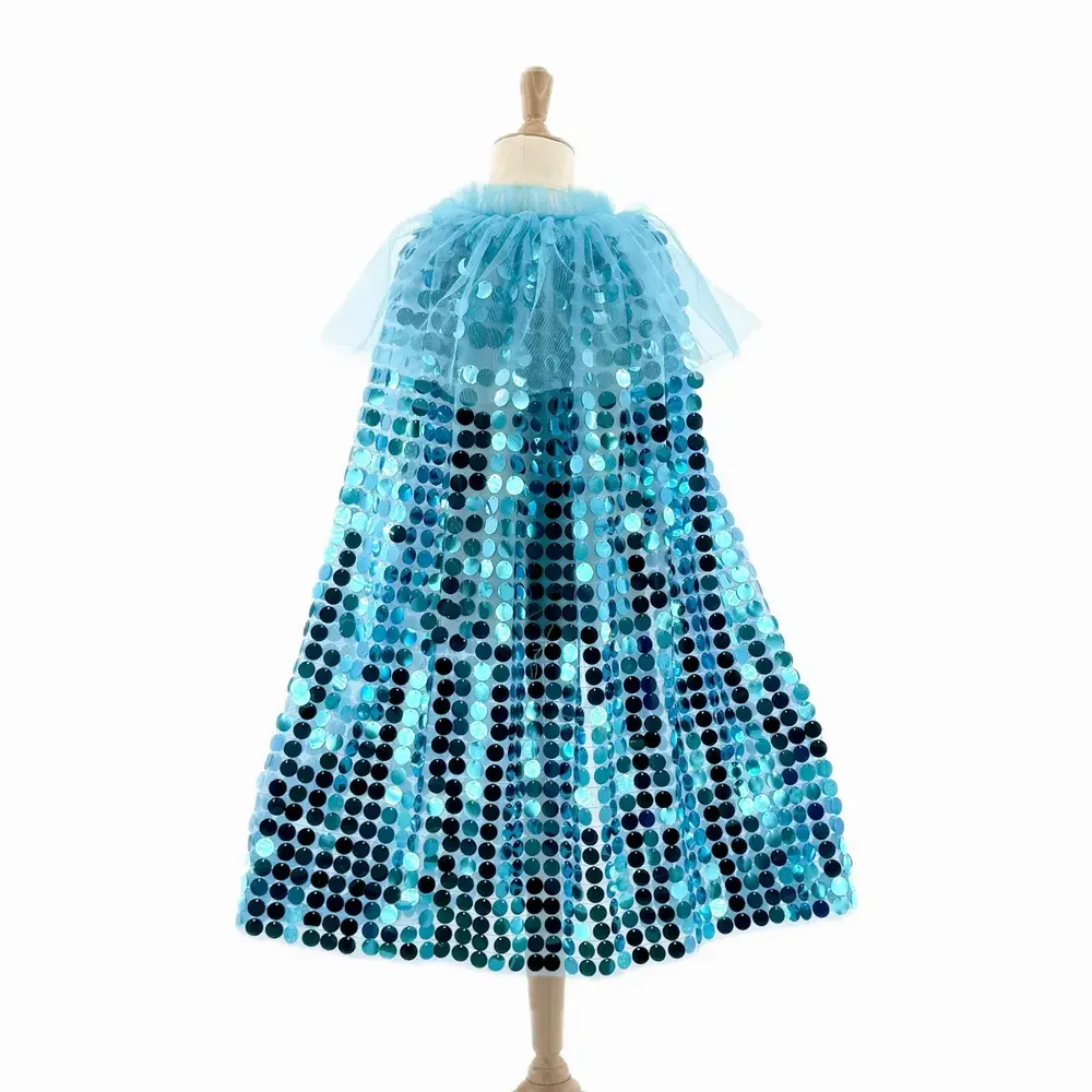 Déguisements pour enfant - Cape Sequins Galaxia Bleu TU - Déguisement - LABAY