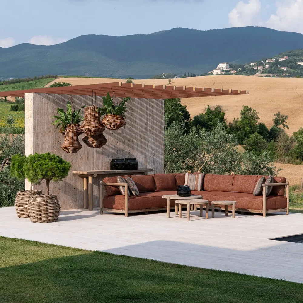 Canapés de jardin - Sofa L-shape Mieke - GOMMAIRE