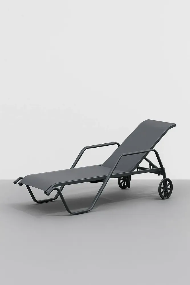 Chaises de jardin - chaise longue d'extérieur, modèle Marina - HÉVÉA