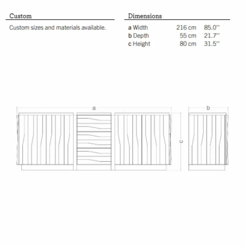 Sideboards - Jacaranda Sideboard in Stained Solid Oak - DUISTT