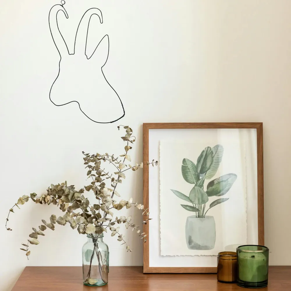 Other wall decoration - Wire Wall Decoration\" Chamois\” - to pin - Wall Jewelry - BIJOUX DE MUR