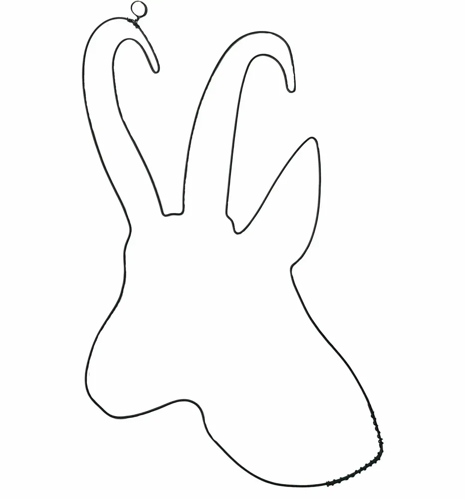 Other wall decoration - Wire Wall Decoration\" Chamois\” - to pin - Wall Jewelry - BIJOUX DE MUR