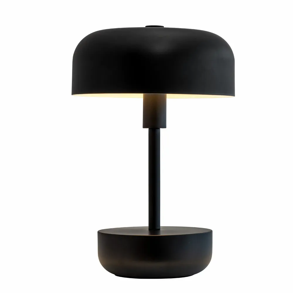 Lampes de table - Lampe LED rechargeable Haipot noire - DYBERG LARSEN
