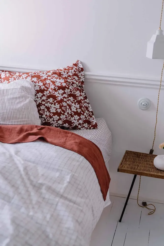 Bed linens - Organic cotton percale duvet cover - LES PENSIONNAIRES