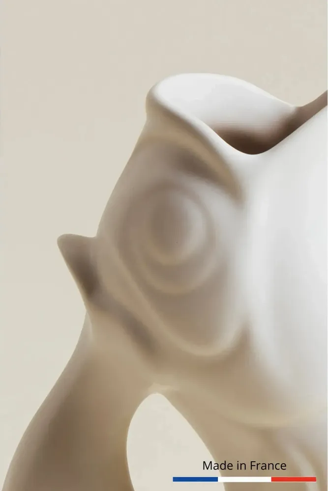 Decorative objects - GlouGlou Carafe Matt White - CHAROLLES