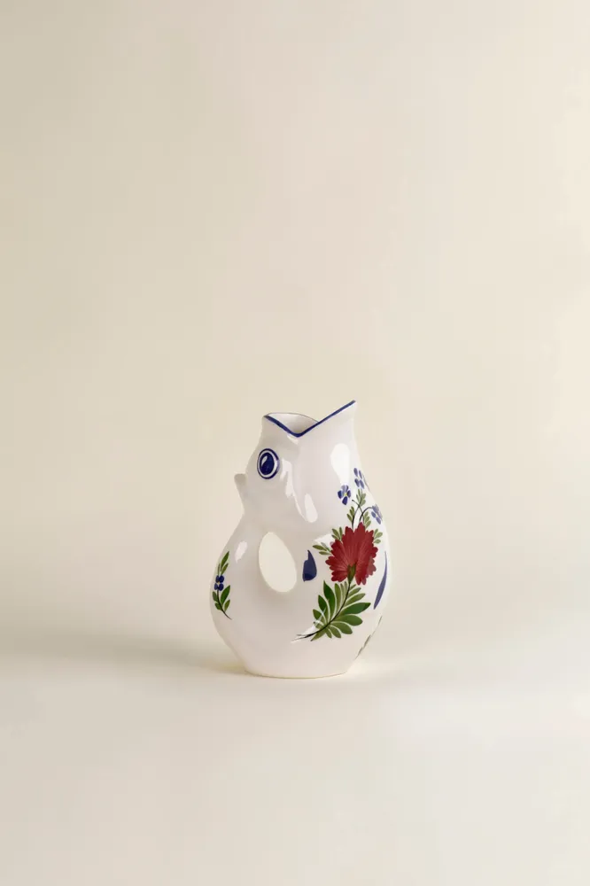 Decorative objects - GlouGlou Carafe Hand-Painted - Classic painted carnation - CHAROLLES