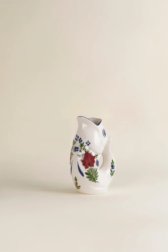 Decorative objects - GlouGlou Carafe Hand-Painted - Classic painted carnation - CHAROLLES