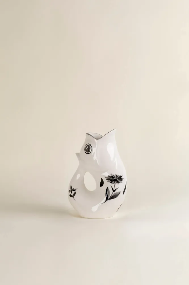Objets de décoration - Carafe GlouGlou Oeillet Peint Main - Oeillet Noir peint - CHAROLLES