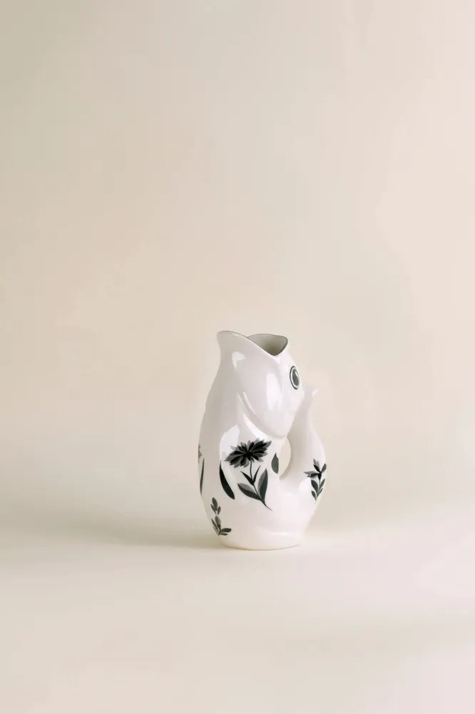 Objets de décoration - Carafe GlouGlou Oeillet Peint Main - Oeillet Noir peint - CHAROLLES