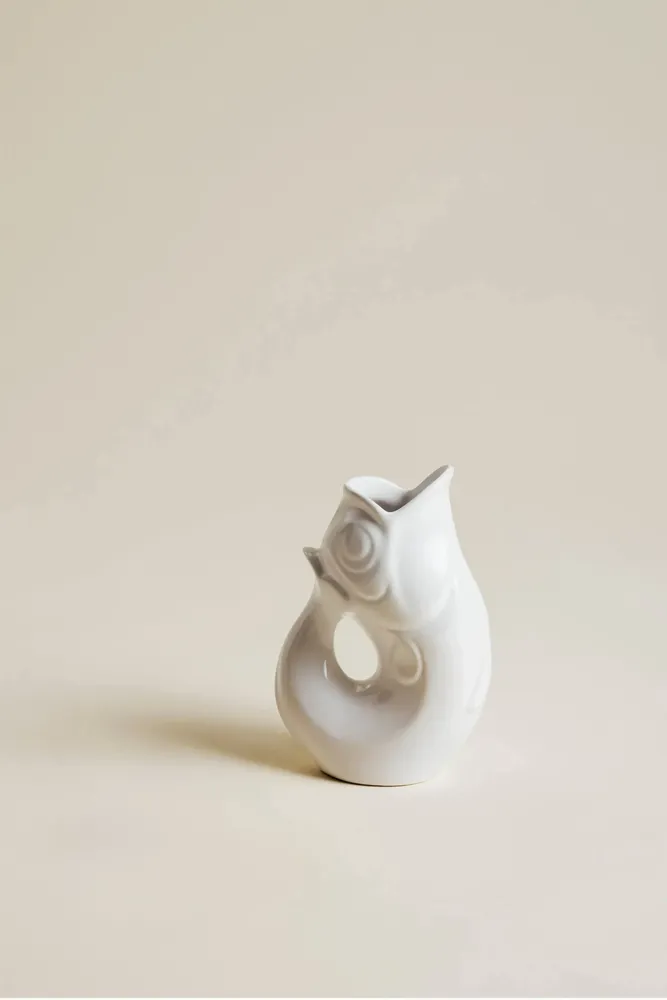 Objets de décoration - Carafe GlouGlou Blanc Brillant - CHAROLLES