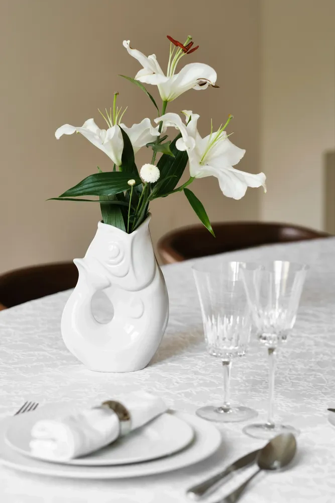 Objets de décoration - Carafe GlouGlou Blanc Brillant - CHAROLLES