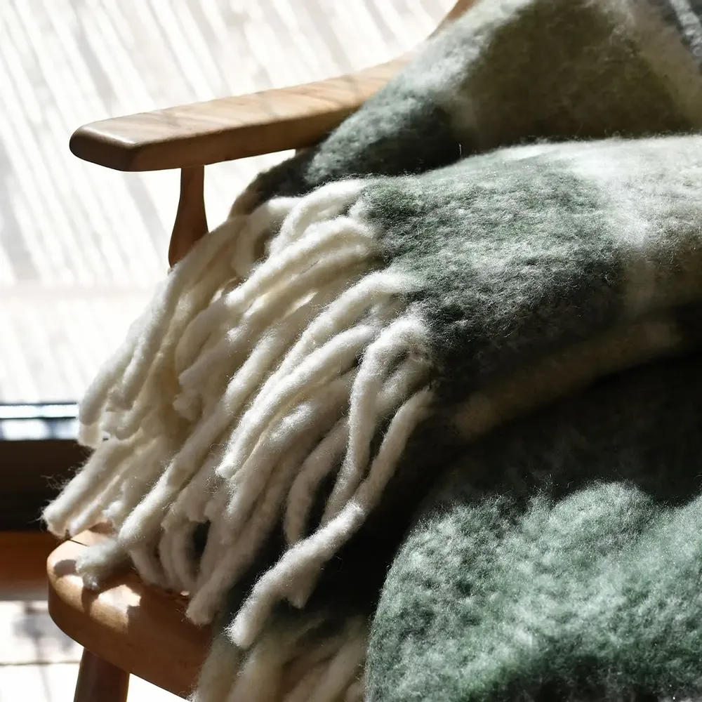 Plaids - Plaids doux  laine mélangée  Féroé - MAISON LILO