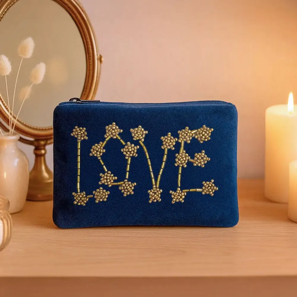 Clutches - Hand embroidered velvet pouches and boxes - MAISON LILO