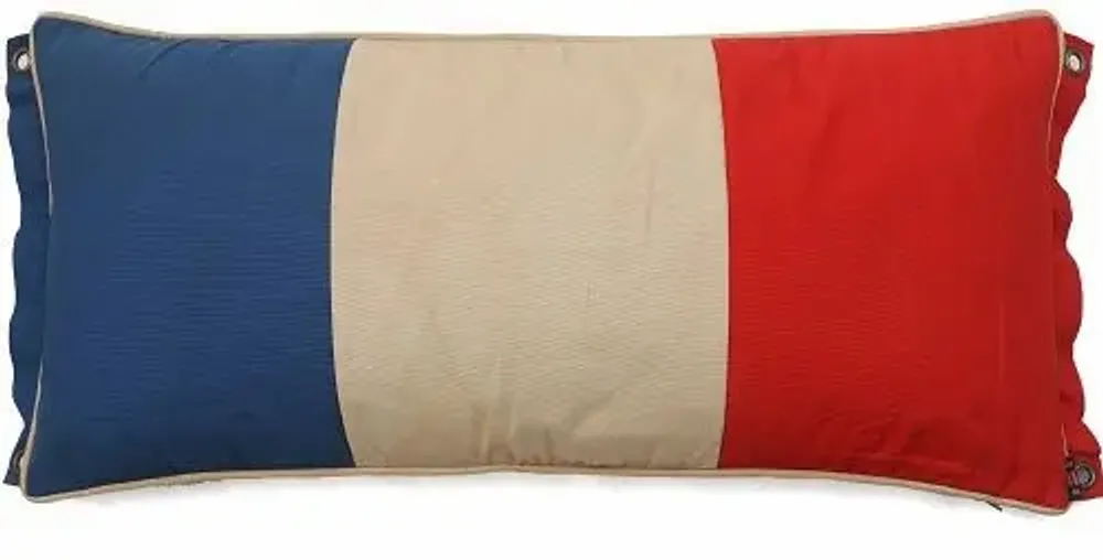 Fabric cushions - French Flag Cushion - WOVEN MAGIC LTD