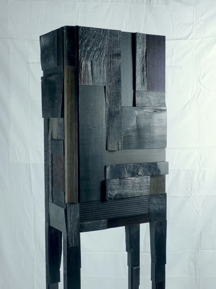 Bookshelves - Cabinet playing with light - JULIEN HARDY EBENISTE