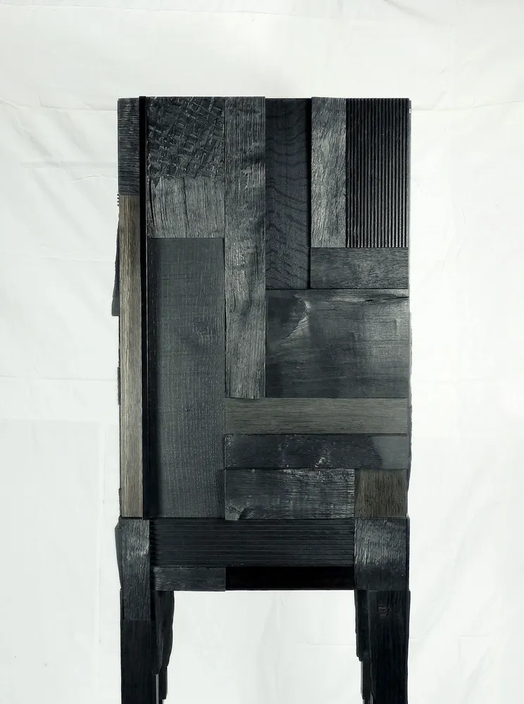 Bookshelves - Cabinet playing with light - JULIEN HARDY EBENISTE