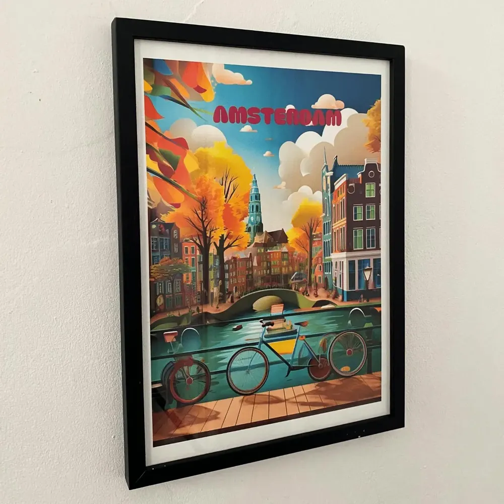 Objets de décoration - Affiche Amsterdam III - EME CULTURE ART