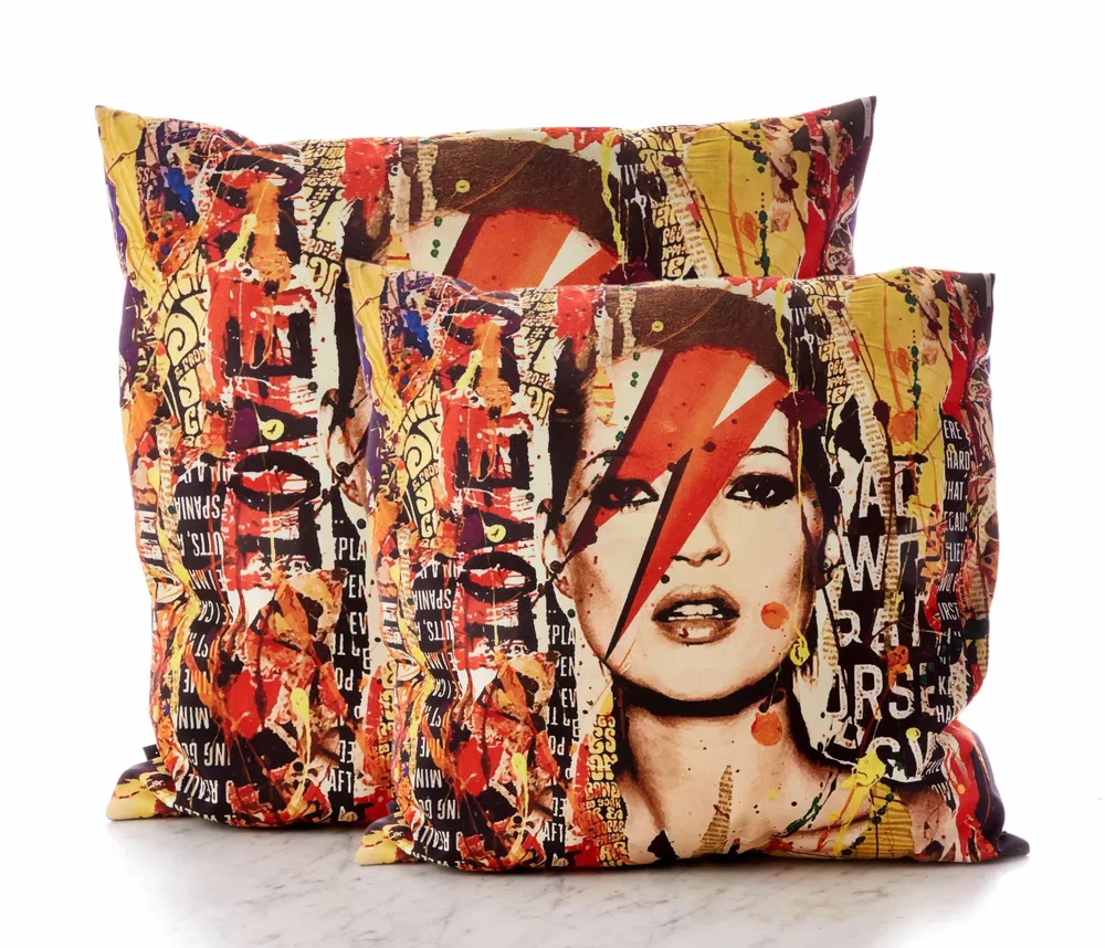 Fabric cushions - Kate decorative cushion cover 45 x 45 - Design by Anne Mondy - ARTDECORIS