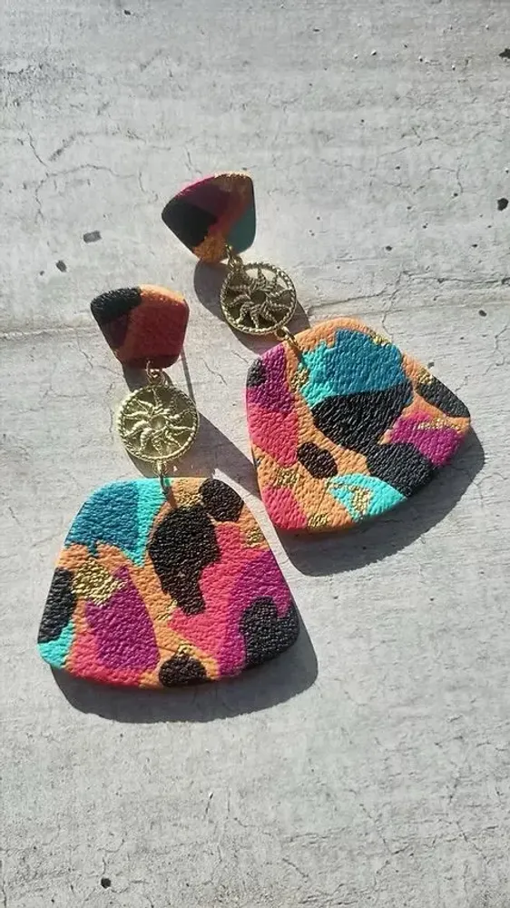 Jewelry - WHITNEY colorful pendant earrings - LES TRÉSORS DE CIA